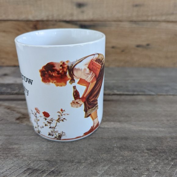 Vintage 90s 10 oz Coca-Cola "Why Grow Thirsty" mug - Picture 2 of 6